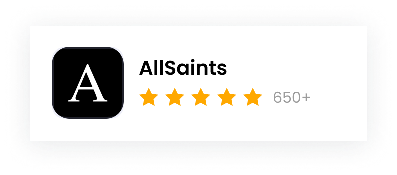 AllSaints - Ratings card