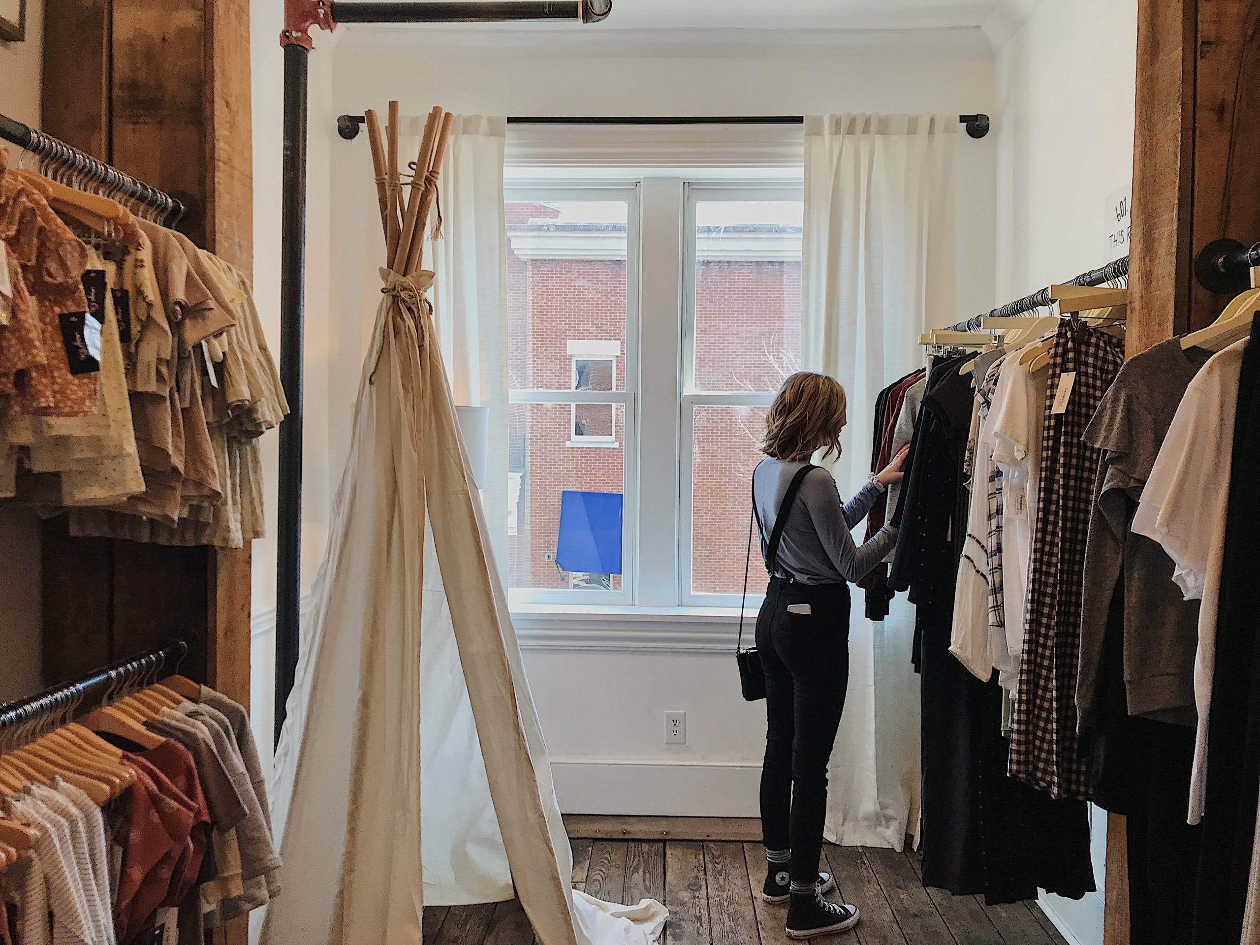 woman shopping in a retail store